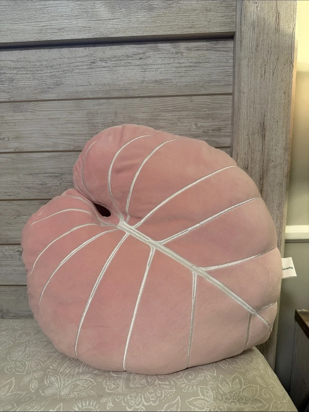 Green Philosophy Philodendron Pillow